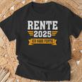 Rente 2025 Ich Habe Fertig Rentner T-Shirt Geschenke für alte Männer