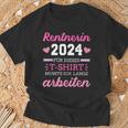 Rentnerin 2024 Dieses Musste Lange Arbeiten Rente Retirement T-Shirt Geschenke für alte Männer