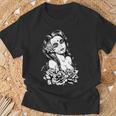 Retro Catrina I Retro Dia De Muertos I La Santísima Muerte T-Shirt Geschenke für alte Männer