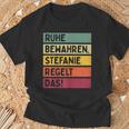 In Retro Colours Stefanie Regelt T-Shirt Geschenke für alte Männer