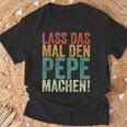 Retro Lass Das Mal Den Pepe Machenintage First Name T-Shirt Geschenke für alte Männer