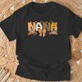 Retro Nana Coquette Bows Leopard Grandma Fall Thanksgiving T-Shirt Gifts for Old Men
