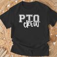 Retro Pto Crew Parent Teacher Organization Back To School T-Shirt Gifts for Old Men