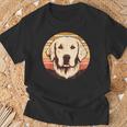 Retro Sunset Golden Retriever Gr Dog Goldie Maglietta Regalos para ancianos