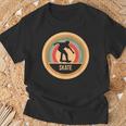 Retrointage Skating Skater T-Shirt Geschenke für alte Männer