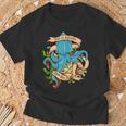 Rise Of Kraken Old School Tattoo Octopus Sea Monster Camiseta unisex Regalos para ancianos