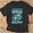 Rute Raus Der Spass Beginnt Fishing Fishing T-Shirt Geschenke für alte Männer