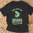 Rute Raus Der Spaß Beginnt Lustiger Angler Angeln Slogan T-Shirt Geschenke für alte Männer