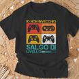 Salgo Di Livello Giocoideo Controller Giocatore Gaming Maglietta Regalos para ancianos