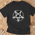 Satanic Devil 666 Pentagram T-Shirt Geschenke für alte Männer