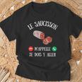 Saucisson M’Appelle Homme Humour Charcuterie Idée Cadeau T-Shirt Cadeaux pour les vieillards