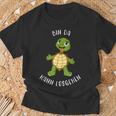 Schildkröte Bin Da Kann Losgehen Statement Motif T-Shirt Geschenke für alte Männer