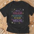 My Schlager Costume Ist In Der Wäsche Schlager Party Outfit S T-Shirt Geschenke für alte Männer