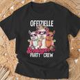 Schlager Party Crew Schlager T-Shirt Geschenke für alte Männer