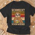 Schmatz Schon Wieder Bier Drinker Sauf Sloth S T-Shirt Geschenke für alte Männer