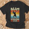 Schulkind 2024 Bääm Für Schulanfang T-Shirt Geschenke für alte Männer