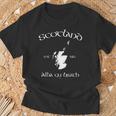 Scotland Map T-Shirt Geschenke für alte Männer