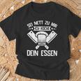 Sei Nett Zu Mir Ich Koche Dein Essen Koch Hobbykoch Chefkoch T-Shirt Geschenke für alte Männer