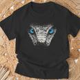 Serpiente Animal Motivo Ojos Azules Arte Serpiente Camiseta unisex Regalos para ancianos