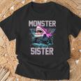 Shark Monster Truck Sister Monster Truck Are My Jam Truck T-Shirt Gifts for Old Men