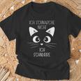 Sleep Ich Schnarche Nicht Ich Schnurre Cat T-Shirt Geschenke für alte Männer