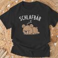 Sleeping Bear Cute Bear Sleep Pyjamas T-Shirt Geschenke für alte Männer