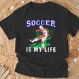 Soccer Is My Life Divertente Slogan Del Calcio Maglietta Regalos para ancianos