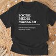 Social Media Manager Divertente Definizione Regalo Maglietta Regalos para ancianos