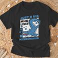 Solo Un Bambino Che Ama Mosasaurus Bone Fossil Lover Mosasaurus Maglietta Regalos para ancianos
