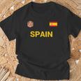 Spain Espana Flag Football T-Shirt Geschenke für alte Männer