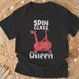 Spin Class Queen Spinning Class Fitness Exercise Cycle Maglietta Regalos para ancianos