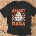 Spooky Mama Groovy Vintage Ghost Halloween Spooky Mom Mother T-Shirt Gifts for Old Men