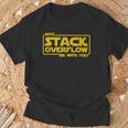 Stack Overflow With You Devops Programmer Java Python Linux Maglietta Regalos para ancianos