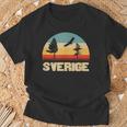 Sweden Sverige Retro Natural T-Shirt Geschenke für alte Männer