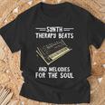 Synth Therapy Beats Modular Synth Player Sintetizzatore Analogico Maglietta Regalos para ancianos