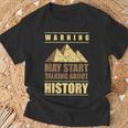 Talk About History Teacher Profesor De Historia Camiseta unisex Regalos para ancianos