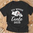 Tante 2025 Ich Werde Tante 2025 T-Shirt Geschenke für alte Männer