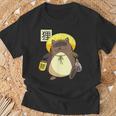 Tanuki Giapponese Marten Dog Bake-Danuki Yokai Maglietta Regalos para ancianos