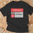 Test Winner Gut Alcoholisiert T-Shirt Geschenke für alte Männer