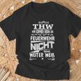 Thw Wir Kommen Wenn Die Feuerwehr Nicht Weiter Weiß S T-Shirt Geschenke für alte Männer