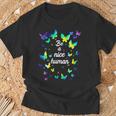 Tie Dye Be A Nice Human Inspirational Quote Be A Nice Human T-Shirt Cadeaux pour les vieillards