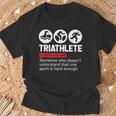 Triatleta Regalos Triatleta Deporte Triatlón Camiseta unisex Regalos para ancianos