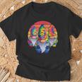 Trois Nains Hippies Nains De Paix Drôles Et Rétro Cravate T-Shirt Cadeaux pour les vieillards