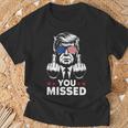 Trump 2024 Fight American Flag Patriot Regali Che Ti Sei Perso Maglietta Regalos para ancianos
