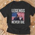 Trump Legends Never Die Trump Assassination Red T-Shirt Geschenke für alte Männer