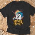 Unicorn Security Motto Unicorno Di Sicurezza Maglietta Regalos para ancianos