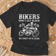 Uomo Motociclista Divertente Biker Moto Maglietta Regalos para ancianos