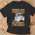 Verneigt Euch Ihr Luschen Der Lagergott Ist Jetzt Da Slogan T-Shirt Geschenke für alte Männer