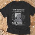 Viking Warrior Saying Zum Plündern Geboren Norseiking T-Shirt Geschenke für alte Männer