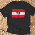 Vintage Österreich Flagge T-Shirt Geschenke für alte Männer